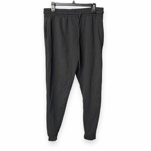 VSTR Men's L Hipster Beach Surf Tapered Jogger Sweatpants In Black Cotton Blend